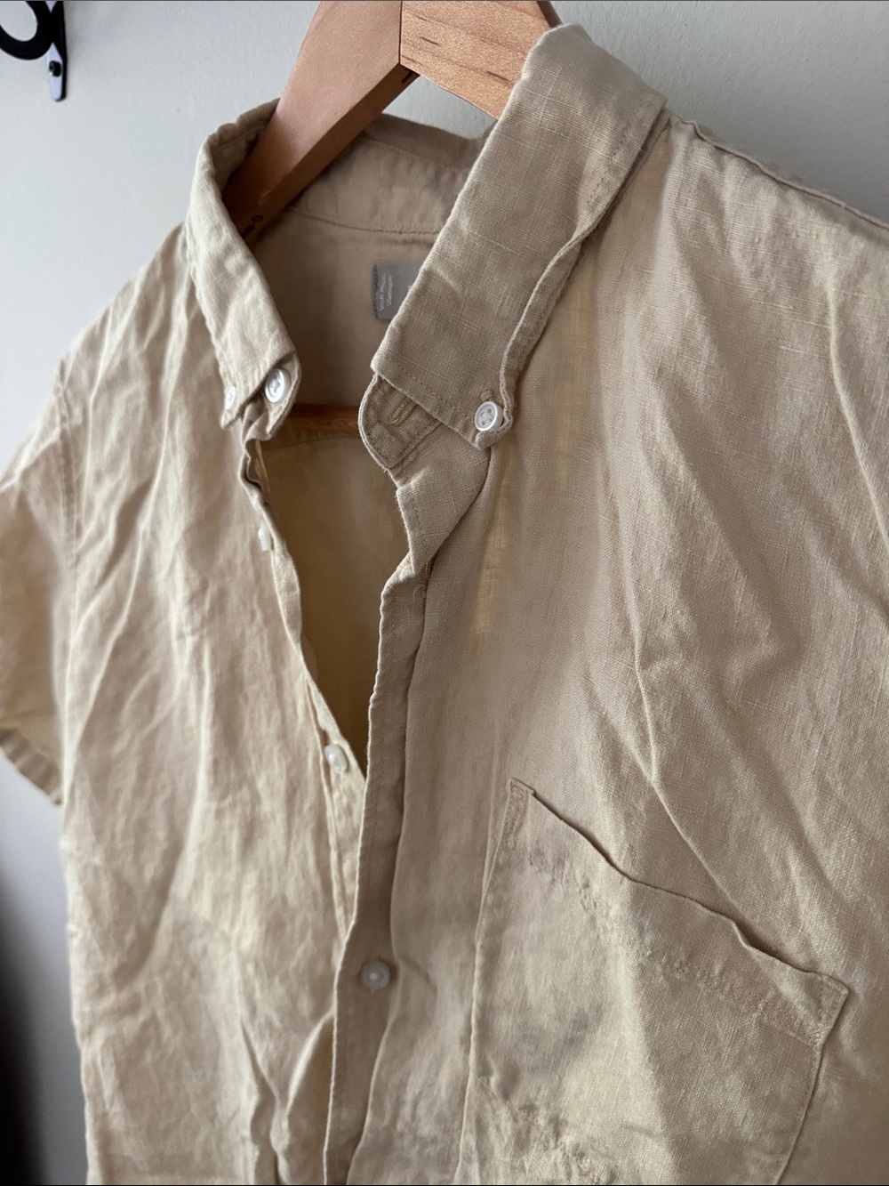 Everlane 100% linen Casual Button-Up Shirt in Light Beige - Picture 4 of 8